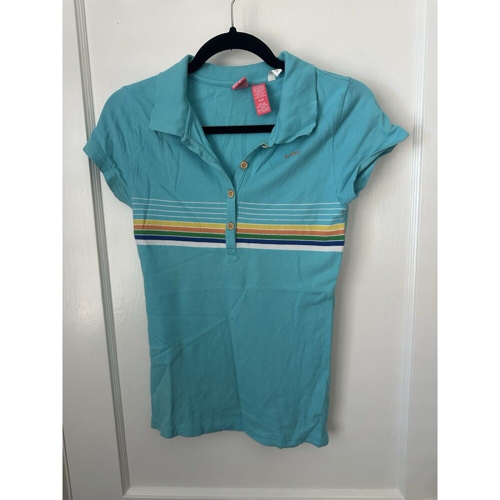 Vintage OP Ocean Pacific Polo Shirt Women's Medium Retro 90s
